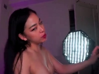 Close up cock jerking solo